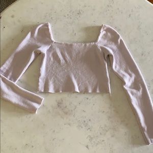 Long sleeve crop top